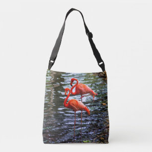 Bolso Cruzado Flamencos rosas en el agua