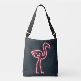 Bolso Cruzado Flamingo en rosa neón