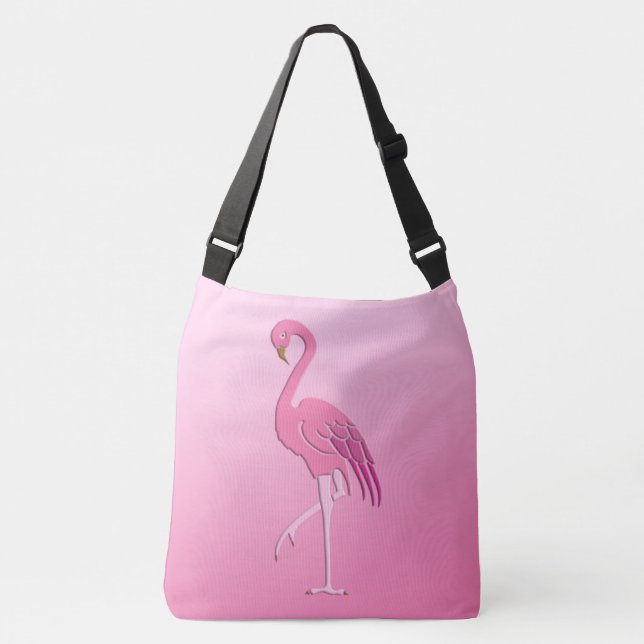Bolso Cruzado Flamingo rosa bonito (Anverso)