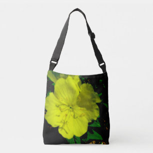 Bolso Cruzado Flor Amarilla brillante suave