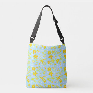 Bolso Cruzado Flor Bouquet Daisy Meadow Cielo Amarillo Blanco