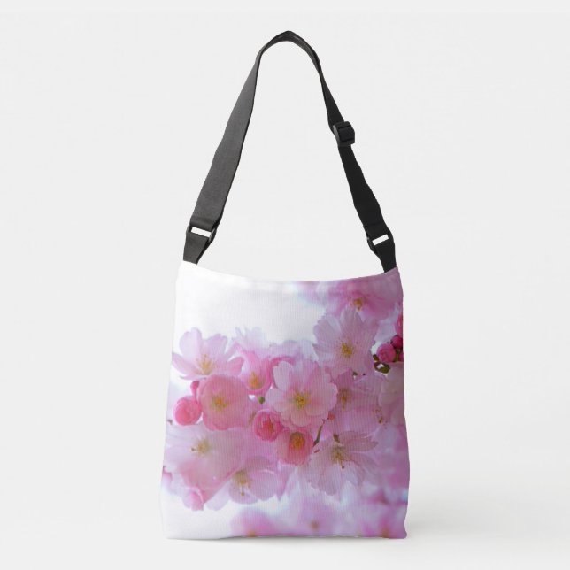 Bolso Cruzado Flor de árbol de cerezo japonés (Anverso)