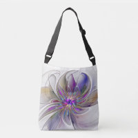 Flor de arte fractal enérgica y colorida
