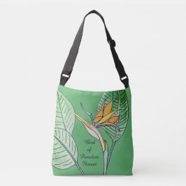 Bolso Cruzado Flor de ave del paraíso 
