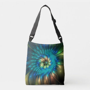 Bolso Cruzado Flor de fantasía luminosa, fragancia abstracta col