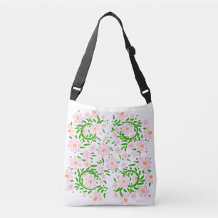 Bolso Cruzado Flor de primavera rosada