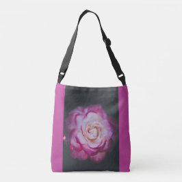 Bolso Cruzado Flor de rosa de Fuchsia