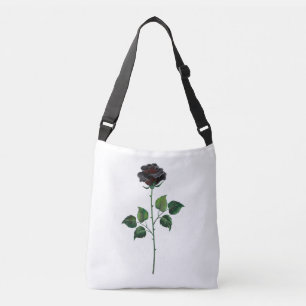 Bolso Cruzado Flor de rosa negra