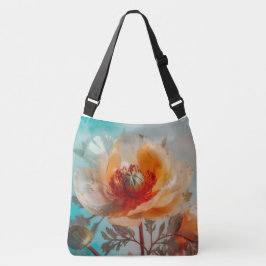 Bolso Cruzado Flor Naranja Delicada