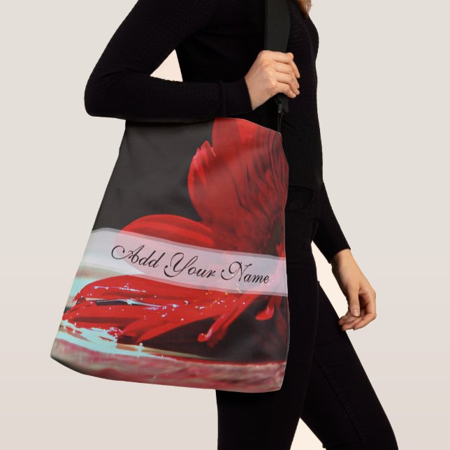 Bolso Cruzado Flor Red Daisy Gerbera (Detalle)
