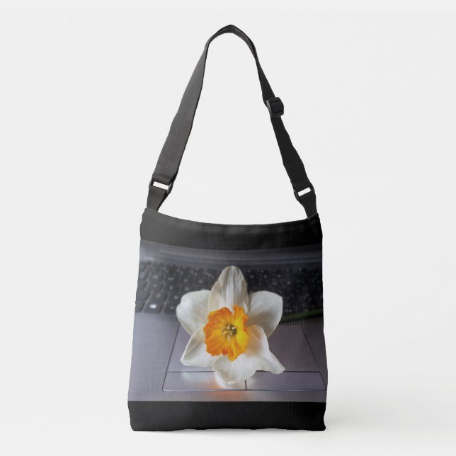 Bolso Cruzado Flor sobre el teclado (Anverso)