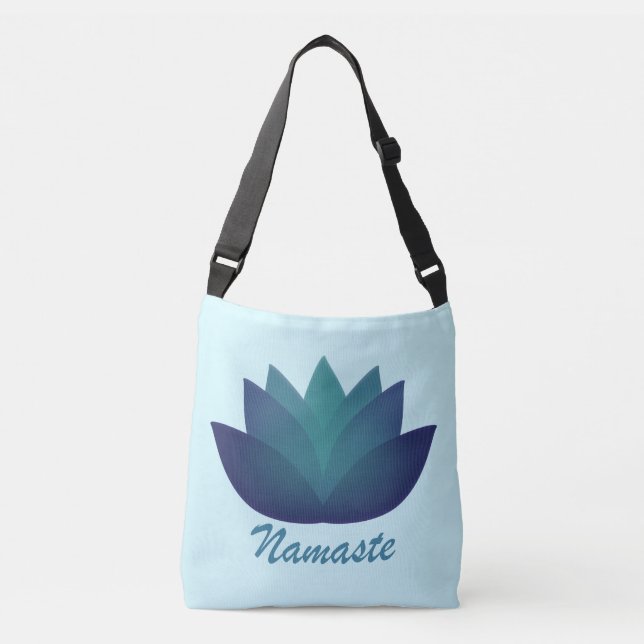 Bolso Cruzado Flor subacuática de Namaste Lotus (Anverso)
