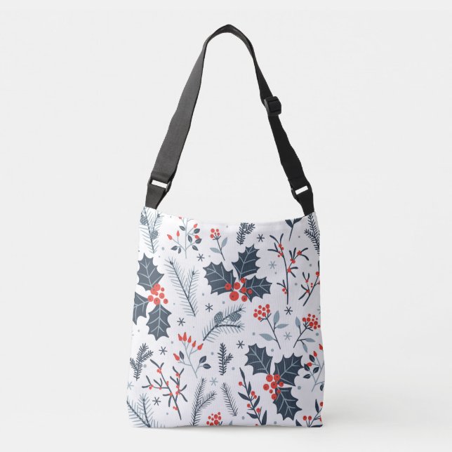 Bolso Cruzado Flora de invierno (Anverso)