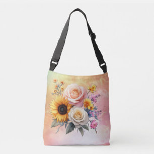 Bolso Cruzado Floraciones de primavera y verano florecientes