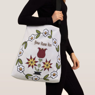 Bolso Cruzado Floral folclórica del país holandés
