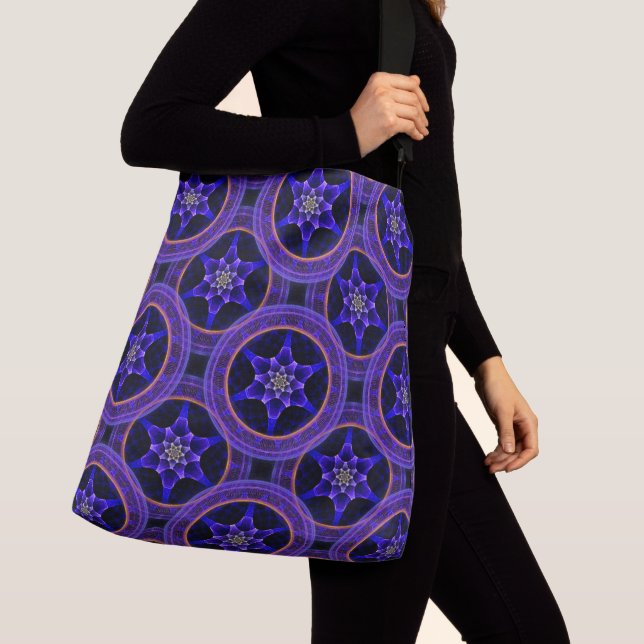 Bolso Cruzado Floral Modern Boho Elegant Abstract Pattern #505 (Detalle)