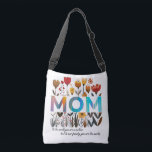 Bolso Cruzado Floral MOM Bag<br><div class="desc">A meaningful gift for mom she can truly cherish. The bold “MOM” centerpiece makes a statement,  while your personalized text underneath transforms it into a one-of-a-kind family gift.</div>