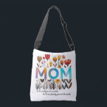 Bolso Cruzado Floral MOM Bag<br><div class="desc">A meaningful gift for mom she can truly cherish. The bold “MOM” centerpiece makes a statement,  while your personalized text underneath transforms it into a one-of-a-kind family gift.</div>