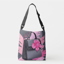 Bolso Cruzado Floral Pink Explosion Purse AI art