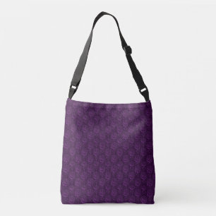 Bolso Cruzado Floral púrpura de lujo