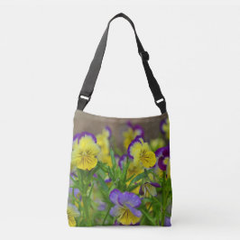 Bolso Cruzado Floral Viola
