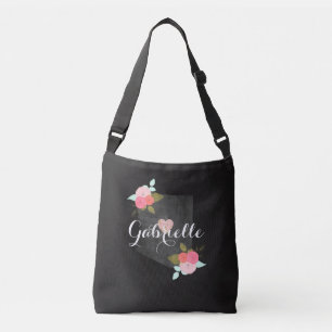 Bolso Cruzado Floral y cardíaca estatal de color monograma de Ar