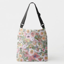 Bolso Cruzado Flores acuarelas