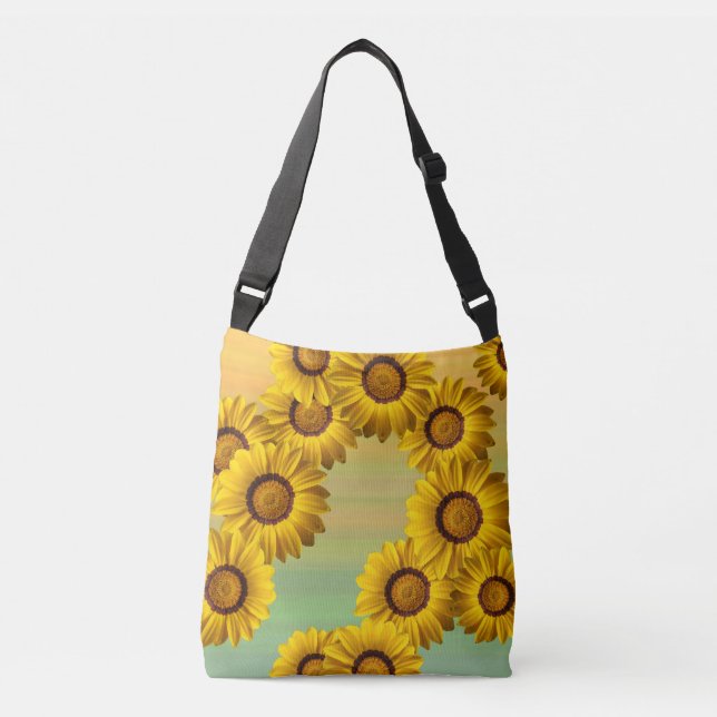 Bolso Cruzado Flores amarillas en primavera (Anverso)