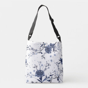 Bolso Cruzado Flores azules