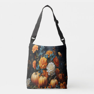 Bolso Cruzado Flores de calabazas de Halloween