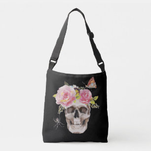 Bolso Cruzado Flores de calavera Mariposa Araña Regalo Halloween