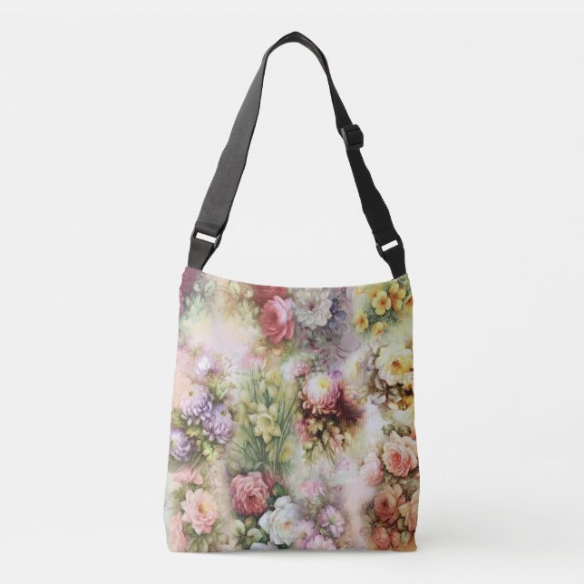 Bolso Cruzado Flores de época (Anverso)