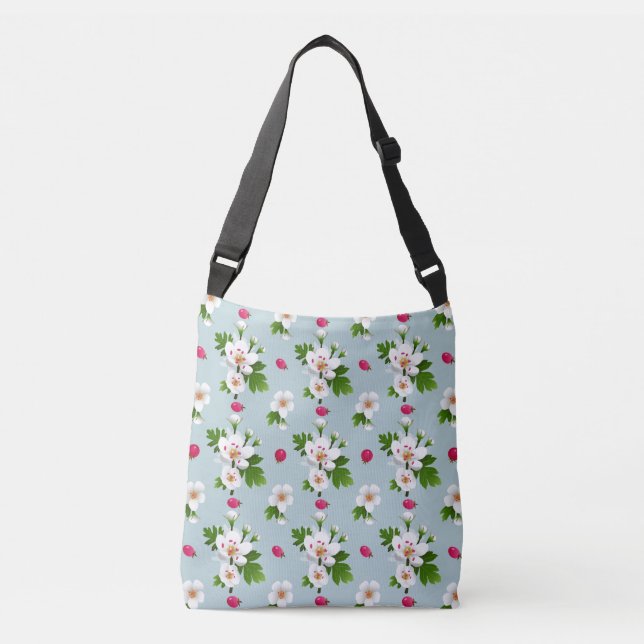 Bolso Cruzado Flores de espina dorsal (Anverso)