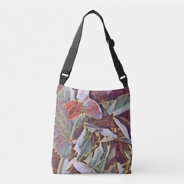 BOLSO CRUZADO FLORES DE PEA DULCE (Anverso)