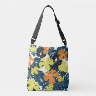 Bolso Cruzado Flores de primavera: textura floral vintage