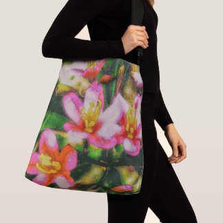 Bolso Cruzado Flores de salpicaduras rosas