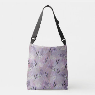 Bolso Cruzado Flores de tubérculo y lavanda