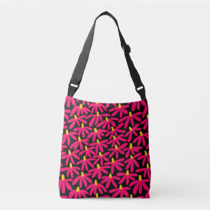 Bolso Cruzado Flores estilizadas - Crimson, Amber y Black
