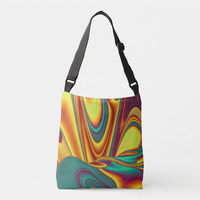 Bolso Cruzado Flores Mágicas de Primavera Verano Otoño (Anverso)