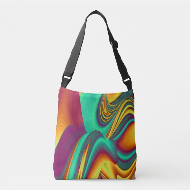 Bolso Cruzado Flores Mágicas de Primavera Verano Otoño (Anverso)