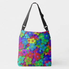 Bolso Cruzado Flores maravillosas del arco iris