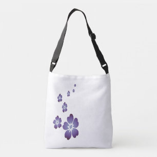 Bolso Cruzado Flores púrpuras