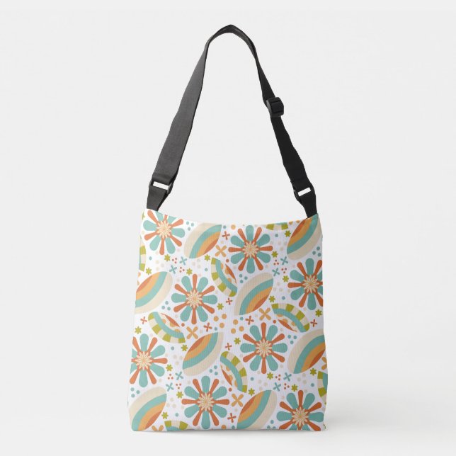 Bolso Cruzado Flores retro (Anverso)