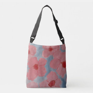 Bolso Cruzado Flores rosadas de caramelo