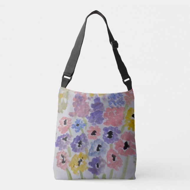 Bolso Cruzado Flores salvajes de verano (Anverso)