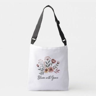 Bolso Cruzado Flores silvestres de flores vintage