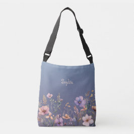 Bolso Cruzado Flores Silvestres de Pastel Primavera Personalizar
