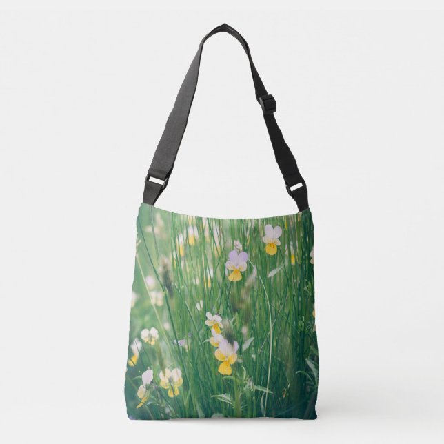 Bolso Cruzado Flores silvestres de verano (Anverso)