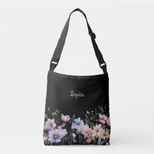Bolso Cruzado Flores Silvestres Pastel Primavera Personalizar Gr