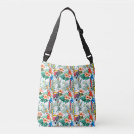 Bolso Cruzado Flores tropicales y tocan